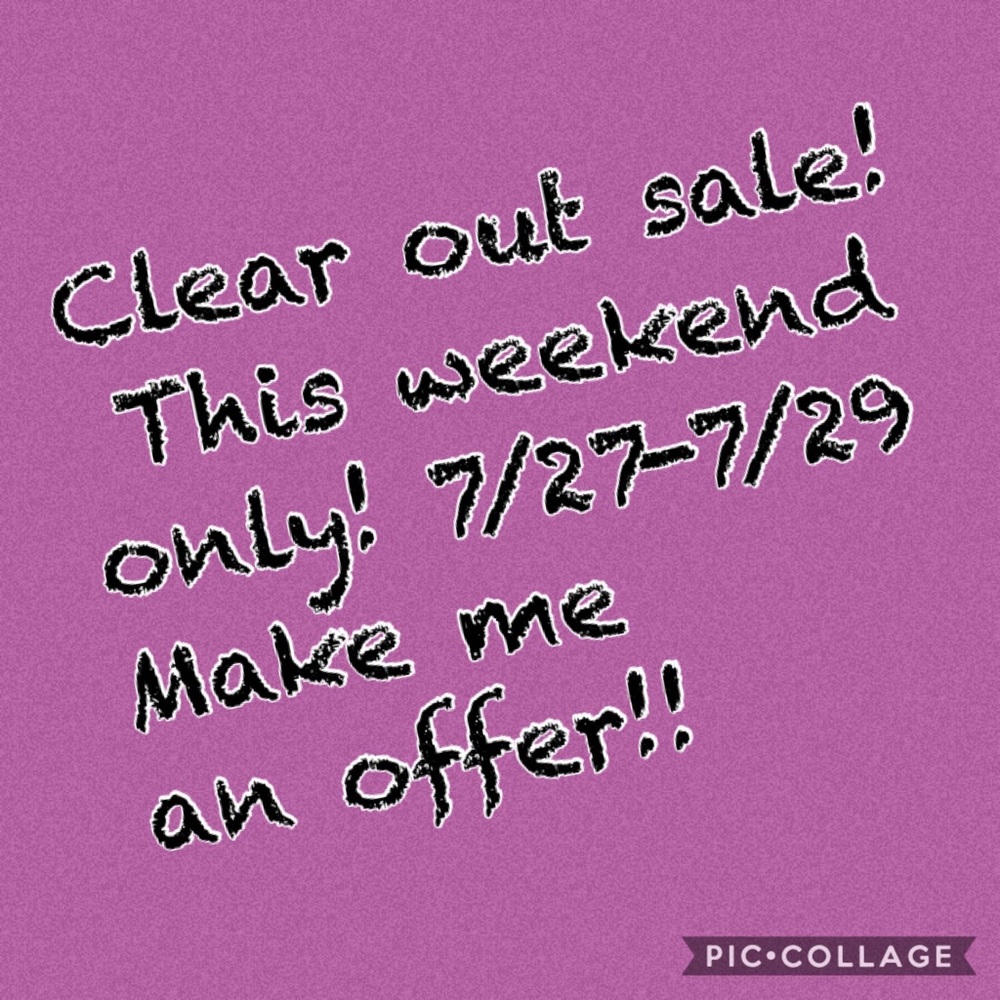 Clear out sale!